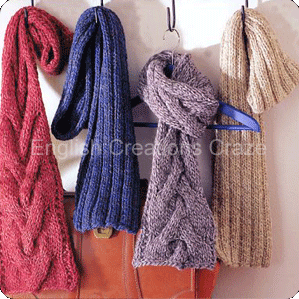 Xales tricotados acrílicos