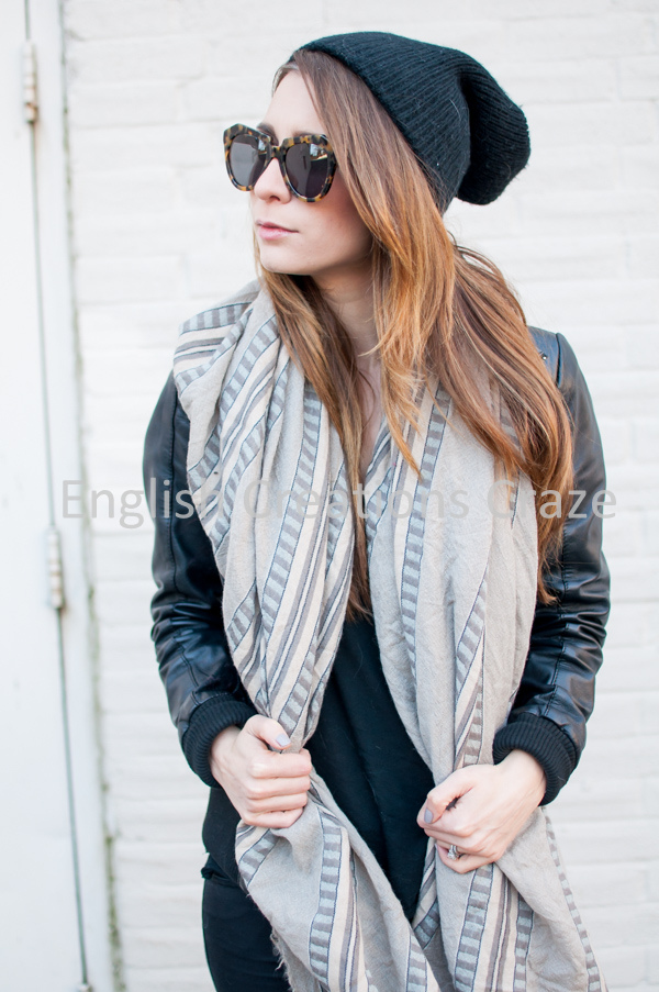 Winter bedruckte Schals