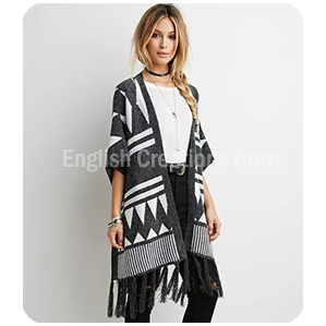 Patterned Poncho