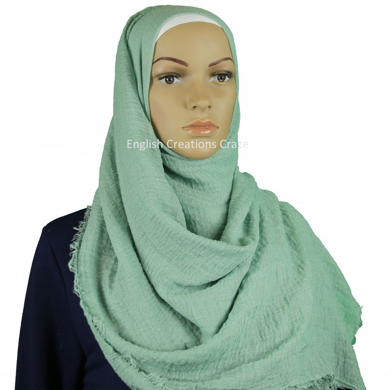 Katoen crinkle hijab