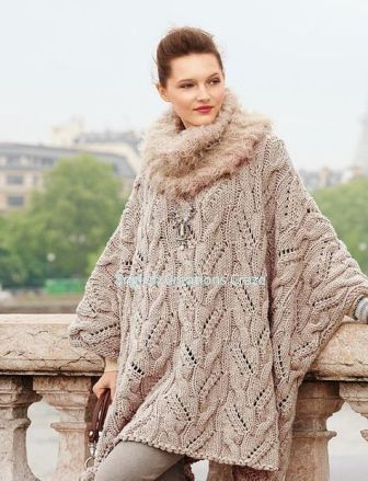 Wolle knusprie Poncho
