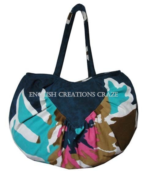 Bulk Cotton Printed Beach Handbags Wholesalers
